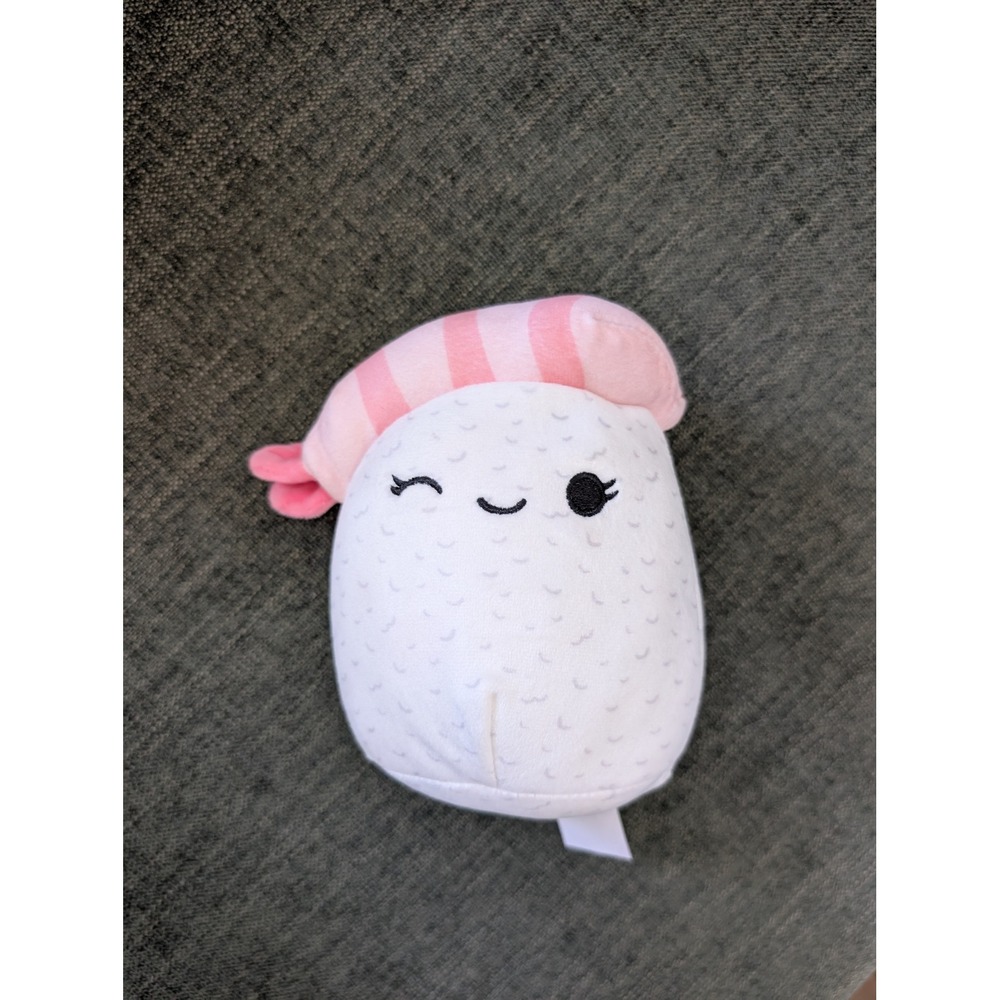 Squishmallows Keina the‎ Shrimp Sushi 5" Plush Shrimp Nigiri Food Squad Kellytoy